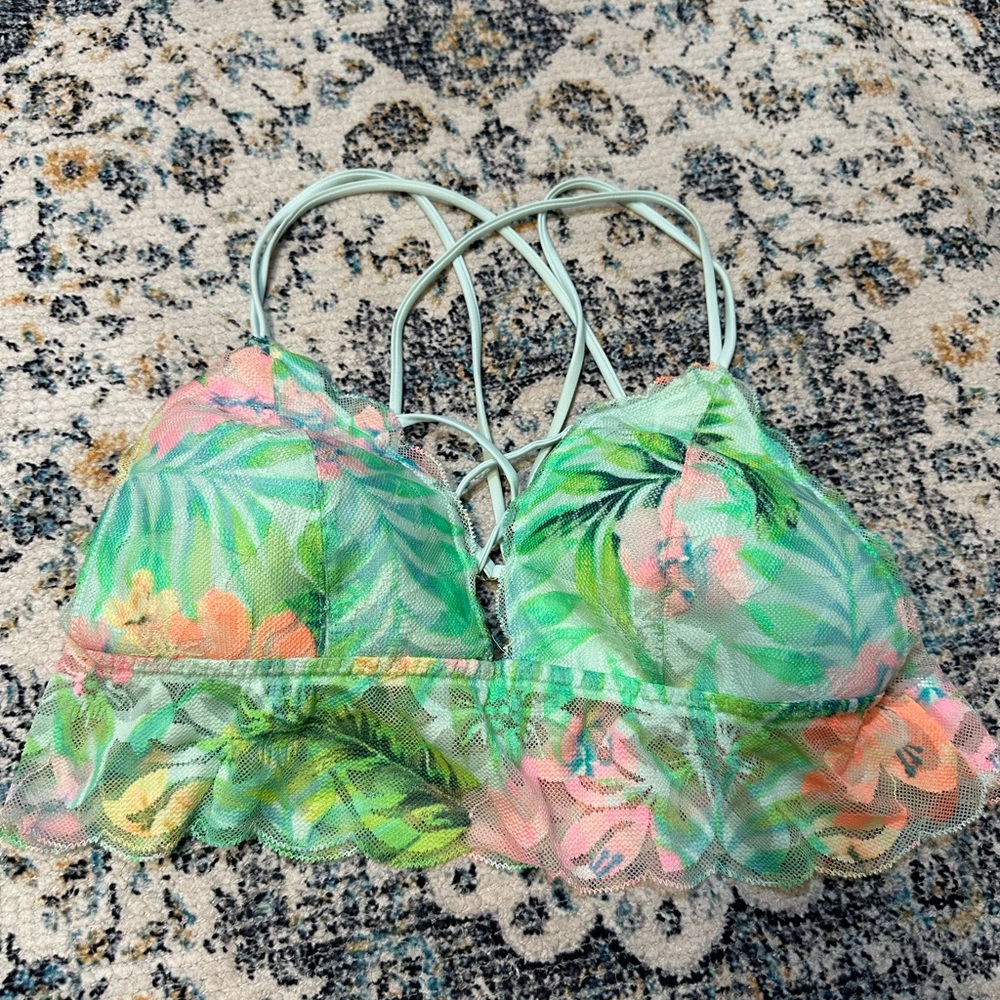 Longline lace bralette